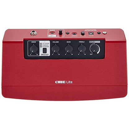 Roland CUBE Lite 10W Portable Guitar Amplifier Battery Powered Speaker Amp Red (CUBE-LT-RD)