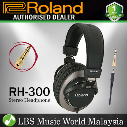 Roland RH-300 Stereo Headphone with Extra Long Cable (RH300 RH 300)