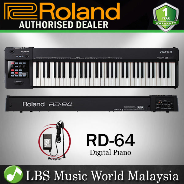 Roland RD-64 64 Key Digital Stage Piano With Ivory Feel-G Keybed (RD64 RD 64)