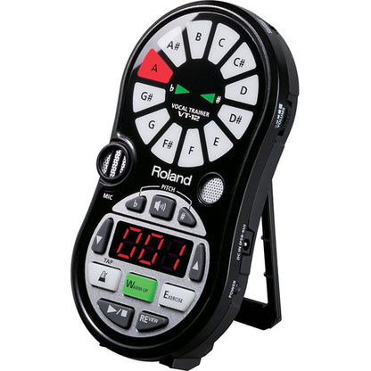 Roland VT-12 Vocal Tuner Trainer Onboard Mic Record 2 Track Recording Black (VT12 VT 12)