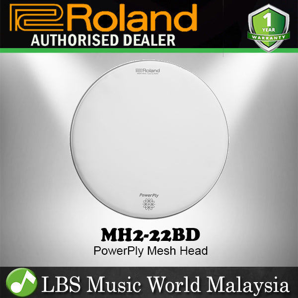 Roland MH2-22BD MH2 Series PowerPly Dual-Ply Mesh Head for Drum (MH222BD MH2 22BD)