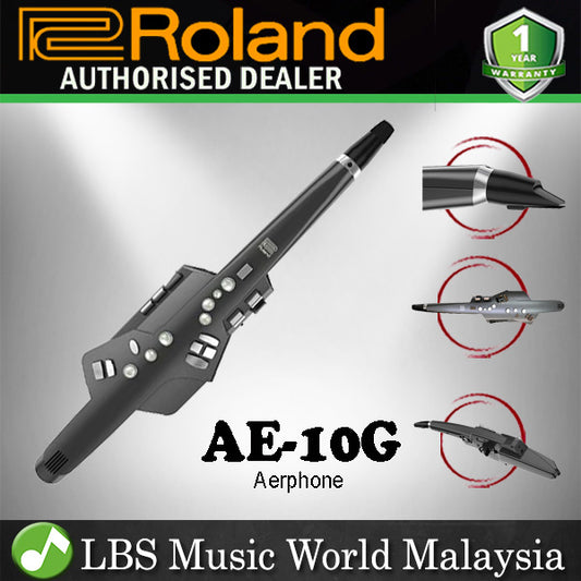 Roland AE-10G Aerophone Digital Wind Instrument MIDI Controller Graphite (AE10G AE 10G)