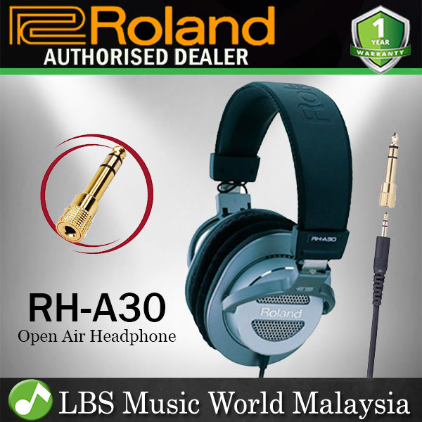 Roland RH-A30 Open Air Monitor Headphone Silver (RHA30 RH A30)
