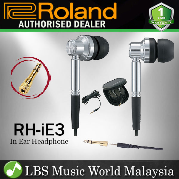 Roland RH-iE3 In Ear Stereo Headphone Earphone for Digital Equipment (RHiE3 RH iE3)