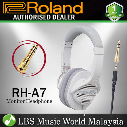 Roland RH-A7 Open Air Monitor Headphone for Digital Piano White (RHA7 RH A7)