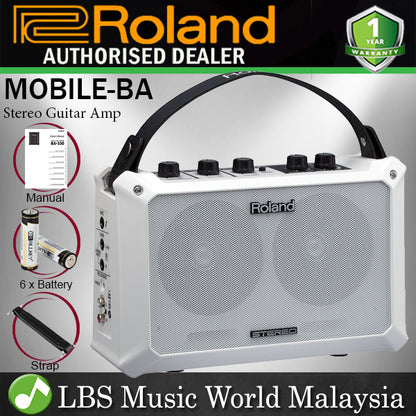 Roland MOBILE-BA 5W Battery Powered Stereo Guitar Amplifier With Effect Speaker Amp (MOBILE BA)