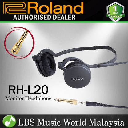 Roland RH-L20 Compact Monitor Headphone For Digital Drum or Piano (HL20 RH L20)