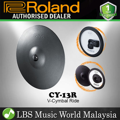 Roland CY-13R V-Cymbal 13 inch Ride 3-Trigger Ride Cymbal Pad Black (CY13R CY 13R)