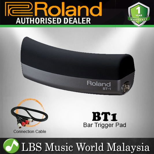 Roland BT-1 Bar Trigger Pad with Compact Curved Form Factor Black (BT1 BT 1)