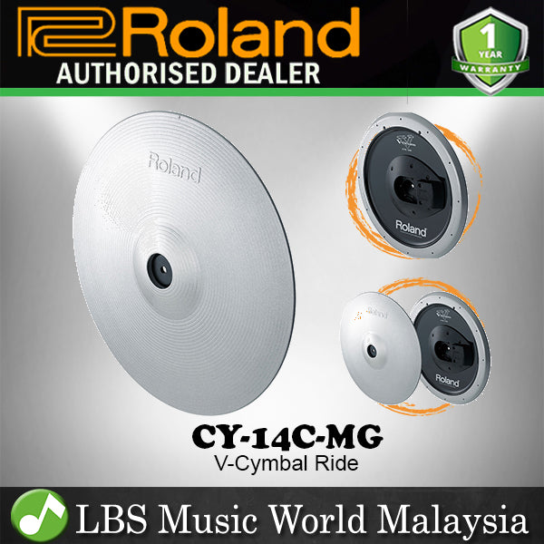 Roland CY-14C-MG 14 Inch V-Cymbal Crash Metallic Gray Sound Module (CY14CMG CY 124CMG)