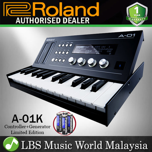 Roland A-01K Limited Edition Midi Controller Synthesizer with Bluetooth Control Black (A01K A01)