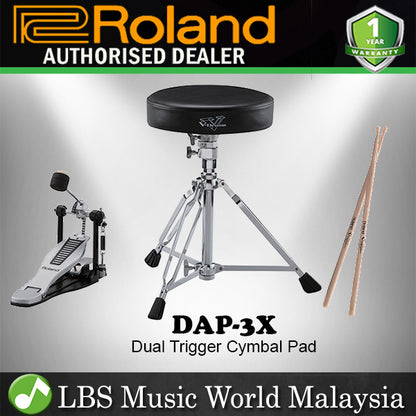 Roland DAP-3X V-Drums Essential Accessory Package for V-Drummers (DAP3X DAP 3X)