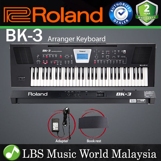 Roland BK-3 61 Keys Backing Arranger Portable Keyboard (BK3 BK 3)
