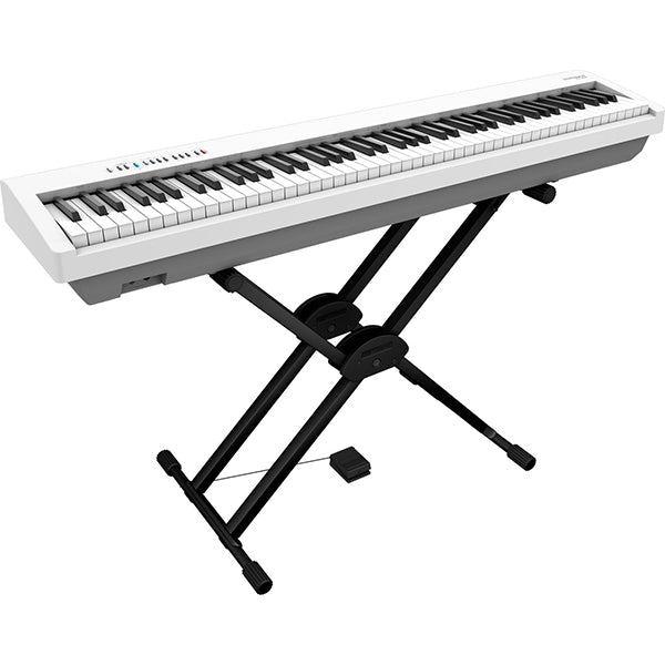 Roland FP-30X 88 Keys Digital Piano Portable Package Weighted Electric Keyboard - White (FP30X FP30 X FP 30X)