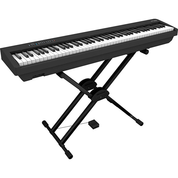 Roland FP-30X 88 Key Digital Piano Portable Package Electric Weighted Keyboard - Black (FP30X FP30 X FP 30X)