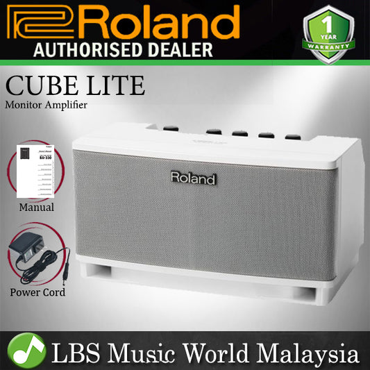 ROLAND CUBE Lite Monitor Amplifier 10 Watt Guitar Amp WHITE (CUBELM / CUBE-LM)