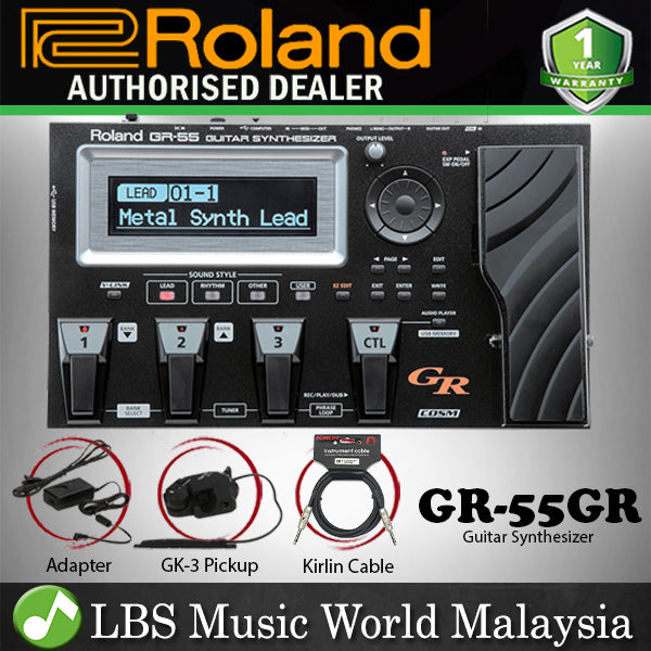 Roland GR-55 Guitar Synthesizer Effect Foot Pedal USB Player With GK-3 Pickup (GR55GK GR-55GK-BK GR55)