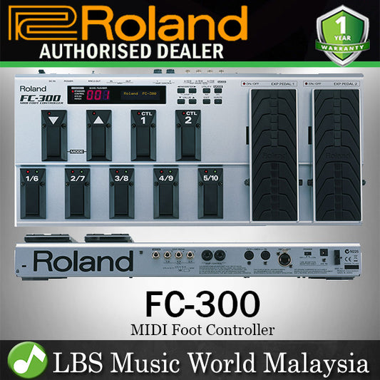 Roland FC-300 Midi Foot Controller With Expression Pedal Amp Switch (FC300 FC 300)