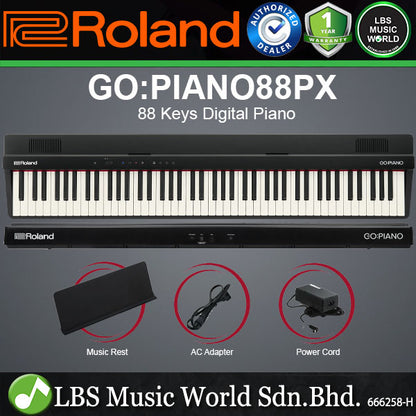 Roland GO:PIANO88PX 88 Keys MIDI Production Keyboard Digital Piano with USB-C and Bluetooth (GO-88PX)