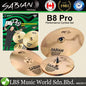 [Clearance] Sabian B8 Pro Performance Set Cymbals with 14" Hihat, 16" Crash and 20" Ride