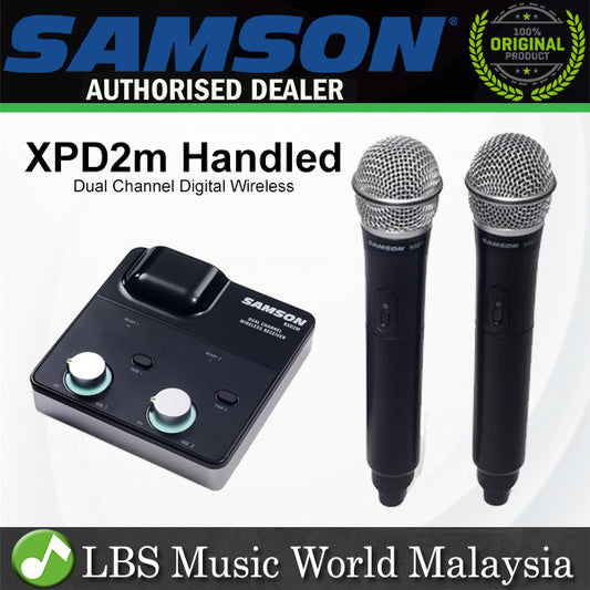 Samson XPD2m Handheld Dual Channel USB Digital Wireless System with Dynamic Mic