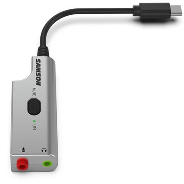 Samson DEU1 Broadcast Headset Microphone with USB Audio Mic Adapter