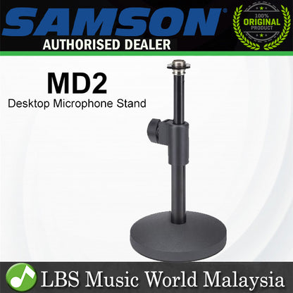Samson MD2 Desktop Microphone Stand Adjustable Mic Holder