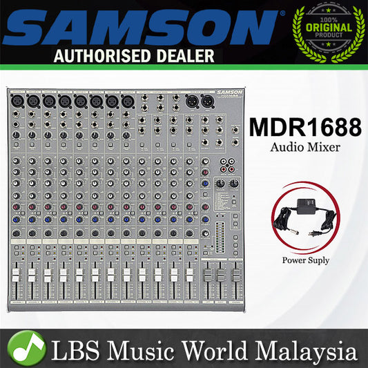 [Discontinued] Samson MDR1688 16 Channel Audio Mixer with Internal Effect (MDR 1688)