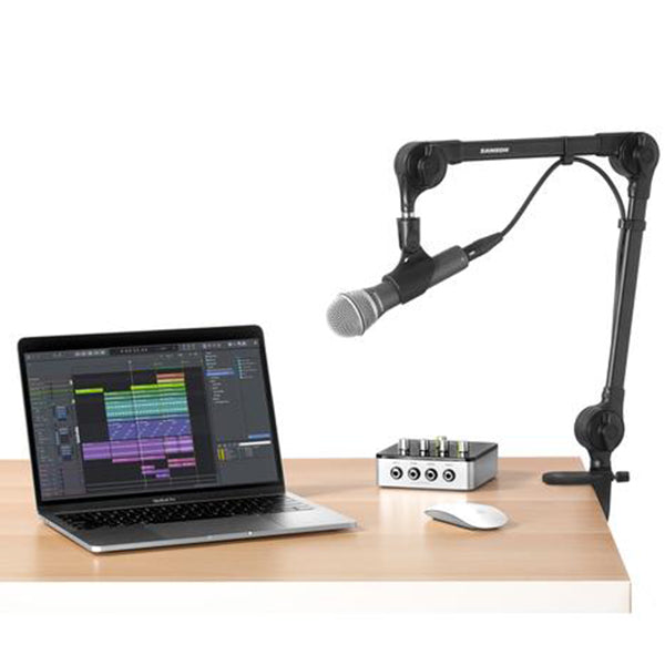 Samson MBA26 26 Inch Microphone Boom Arm Stand with Table Mic Clamp (MBA 26)