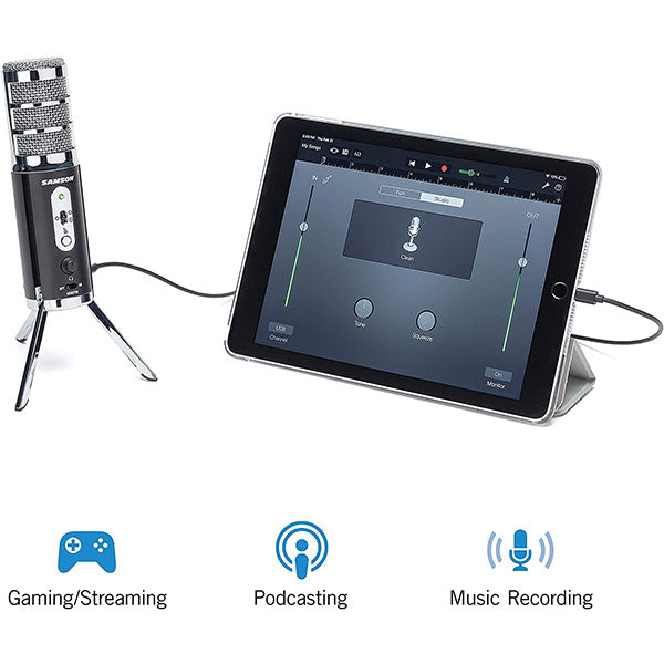 Samson Web Conference Bundle with SR350 Over Ear Headphone and Satellite USB Microphone with Mic Stand (SR-350)