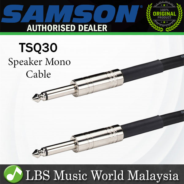 Samson TSQ30 Tourtek 9 Metre Mono To Mono Speaker Cable (TSQ 30)