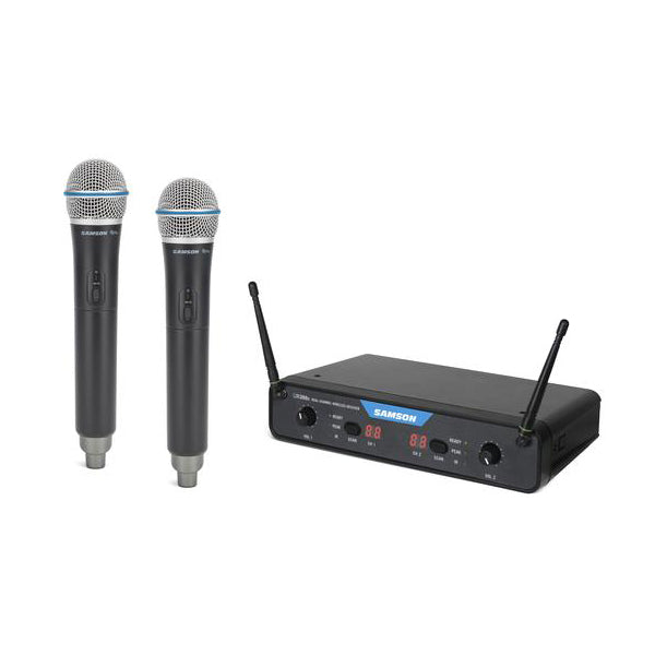 Samson CR288x Handheld Dual Channel Wireless System with Q8x Dynamic Microphone Band H (CR 288x)