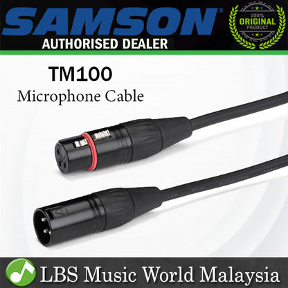 Samson TM100 Tourtek Series 30 Meter Microphone Cable XLR Male to XLR Female Mic Cable (TM 100)