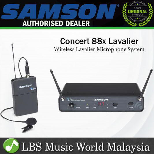 Samson Concert 88x Presentation Wireless Lavalier Microphone System With LM5 (Concert 88 x)