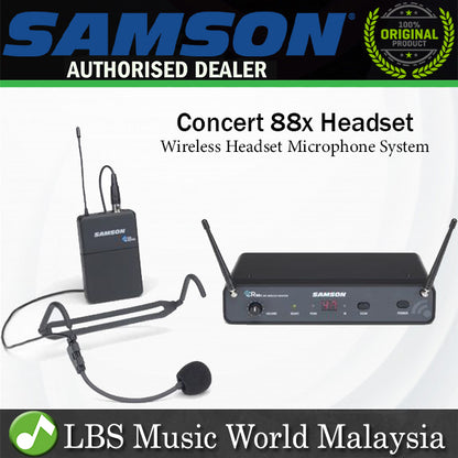 Samson Concert 88x Headset Wireless System with Locking H55 Headset Microphone