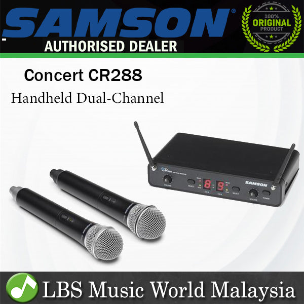 Samson Concert 288 Handheld Dual Channel UHF Wireless System with Q6 Microphone (CR 288)