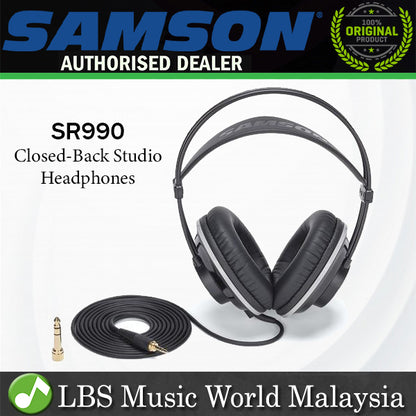 Samson SR990 Single Closed-Back Studio Reference Headphones (SR 990)