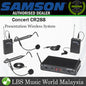 Samson Concert 288 Presentation Dual-Channel UHF Wireless System with 2 Bodypack Transmitters Including LM5 Lavaliers and HS5 Headset Microphones (CR 288)