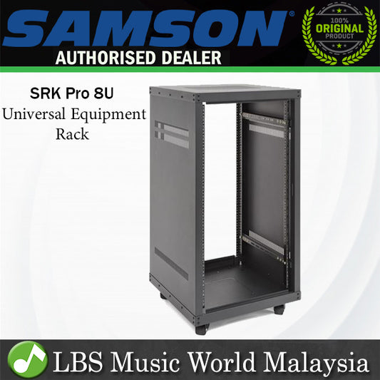 [Discontinued] Samson SRK Pro Steel Front Rear Universal Equipment Rack With Caster 8U (SRK 8U) *Call for Status Check