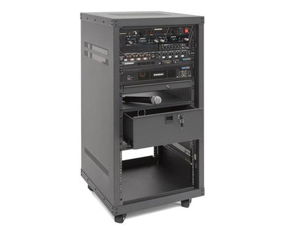 [Discontinued] Samson SRK Pro Steel Front Rear Universal Equipment Rack With Caster 8U (SRK 8U) *Call for Status Check