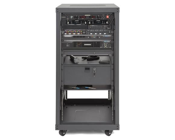 [Discontinued] Samson SRK Pro Steel Front Rear Universal Equipment Rack With Caster 8U (SRK 8U) *Call for Status Check