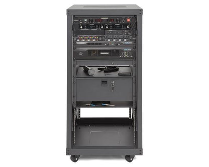 [Discontinued] Samson SRK Pro Steel Front Rear Universal Equipment Rack With Caster 8U (SRK 8U) *Call for Status Check