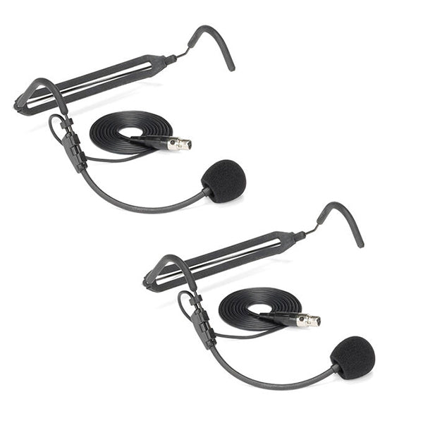 Samson Concert 288 Presentation Dual-Channel UHF Wireless System with 2 Bodypack Transmitters Including LM5 Lavaliers and HS5 Headset Microphones (CR 288)