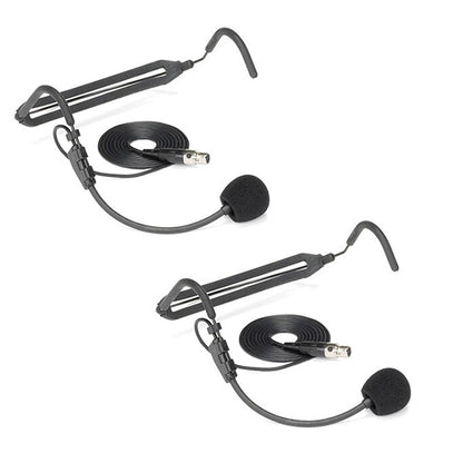 Samson Concert 288 Presentation Dual-Channel UHF Wireless System with 2 Bodypack Transmitters Including LM5 Lavaliers and HS5 Headset Microphones (CR 288)