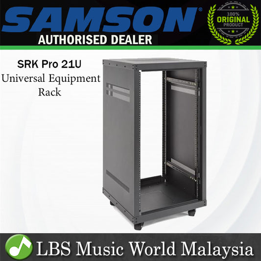 [Discontinued] Samson SRK Pro Steel Front Rear Universal Equipment Rack With Caster 21U (SRK 21U) *Call for Status Check