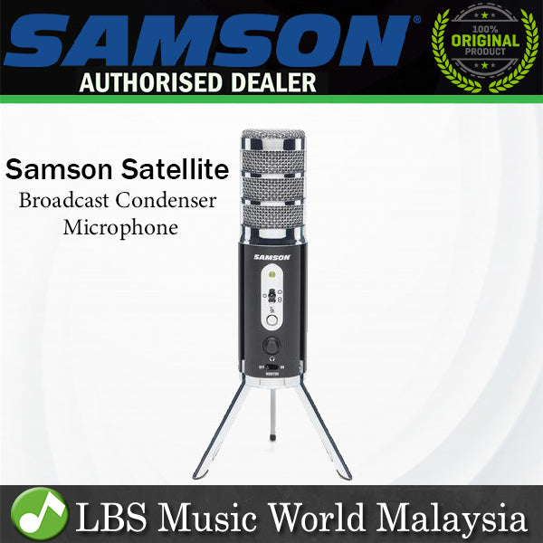 Samson Satellite Desktop USB iOS Broadcast Condenser Microphone and Foldable Desktop Base (Satellite)