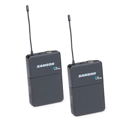Samson Concert 288 Presentation Dual-Channel UHF Wireless System with 2 Bodypack Transmitters Including LM5 Lavaliers and HS5 Headset Microphones (CR 288)
