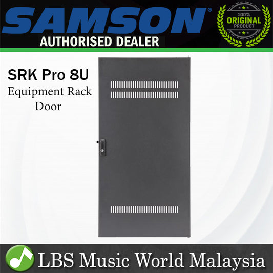 [Discontinued] Samson SRK Pro Metal Front Rear Equipment Rack Door 8U (SRK 8U) *Call for Status Check