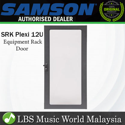 [Discontinued] Samson SRK Pro Plexi Front Rear Equipment Rack Door (Plexi 12U) *Call for Status Check