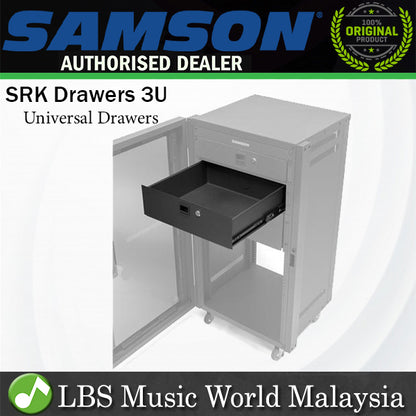 Samson DR3U SRK 19 Inch 1 Space Universal Rack Drawer (DR 3U) *Call for Status Check
